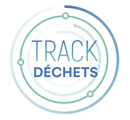 logo de la plateforme gouvernementale Trackdéchets destinée au suivi et à la traçabilité